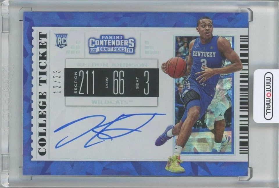 2019 Panini Contenders Draft Keldon Johnson College Ticket Auto RC /23 - Image 1 of 1