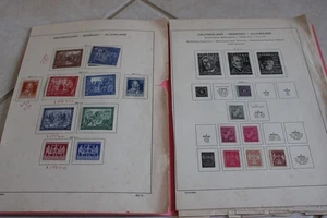 DEUTSCHLAND 100+ Briefmarken auf diversen Albumseiten inkl schönem WERT EINIGE POSTFRISCH & SÄTZE - Bild 1 von 5