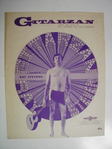 GITARZAN Spartiti RAY STEVENS 1969 #8 Pop Hit Australia stampa - Foto 1 di 2