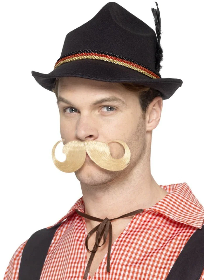 Sombrero Bávaro Negro Oktoberfest Adulto Trenker Pluma Sombrero Vestido Elegante Accesorio Foto 1 de 1