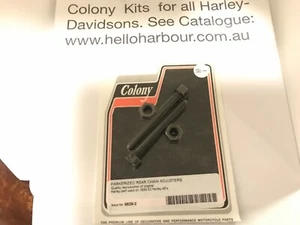 Harley Davidson WLA rear chain adjusters Parkerised 9628-2 - Picture 1 of 1