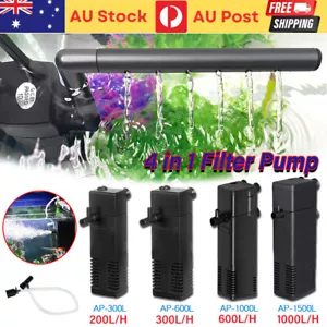 Filter submersible built-in filter fish tank waterfall rain filter pump small AU - Picture 1 of 19
