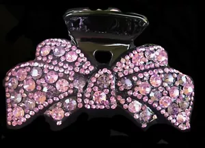 Neu Amethyst 4 1/2" Kristall Schleife Haarkralle Clip - Bild 1 von 2