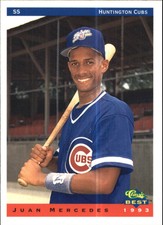 1993 Huntington Cubs Classic/Best #20 Juan Mercedes