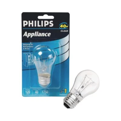 Philips 416768 Clear Appliance 40-Watt A15 Light Bulb - Image 1 of 2