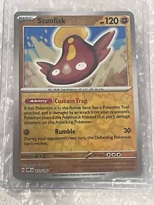 NM Obsidian Flames Stunfisk Reverse Holo 112/197 Pokemon TCG Card - Picture 1 of 2