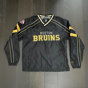 Boston Bruins Jacket Boys Large Black Embroidered Logo NHL Outdoor Hockey - Picture 1 of 7