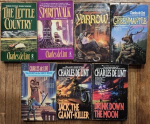 Lot 7 Charles de Lint Fantasy paperback books Spiritwalk Jack the Giant Killer - Picture 1 of 1