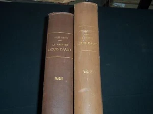 1880-1882 LE PEINTRE LOUIS DAVID FRENCH VOLUMES 1 & 2 - J. L. JULES DAVID- Z 152 - Picture 1 of 12