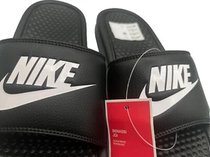 Nike Benassi JDI Sliders Herren Slide Flip Flops Sandalen Größen 6,7,8,9,10,11,12 UK - Bild 1 von 20