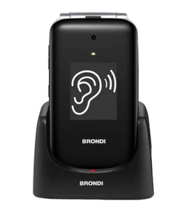 BRONDI AMICO SUPERVOICE TELEFONO CELLULARE A CONCHIGLIA FACILE PER ANZIANI NUOVO - Foto 1 di 12