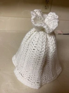Women Hand Made White Knitted Hat One Of Kind - Picture 1 of 5