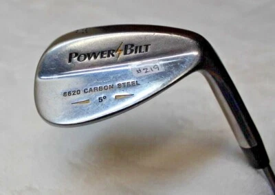 *Power Bilt 8620 acero al carbono 60*/5* cuña hueca para hombre mano derecha #219 Foto 1 de 4