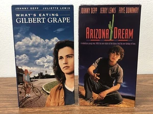 Whats Eating Gilbert Grape VHS Rare, Arizona Dream Hard To Find 1993 Johnny Depp - Picture 1 of 4