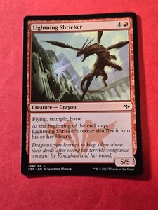 2015 Magic The Gathering Fate Reforged #106 Lightning Shrieker, C, R, NF, cd1 - Picture 1 of 3