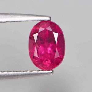 0.93 Cts Natural Rubelite Oval Cut Pink Color Loose Gemstones - Picture 1 of 5