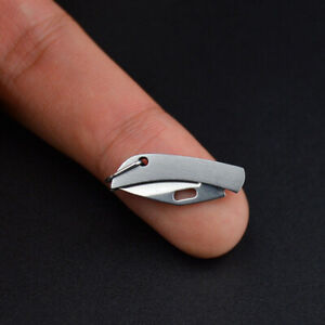Mini Pocket Knife Folding Keychain Pendant Portable Fruit Cutter Blade Outdoor 
