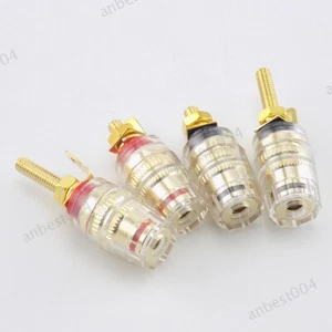 Banana Connector 4mm Thread Socket Amplifier Speaker Spade Terminal Binding Post - Picture 1 of 7