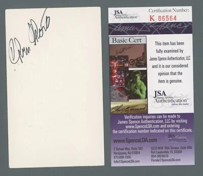 Chris Short Philadelphia Phillies Signed Index Card Auto with JSA cert - Image 1 of 2