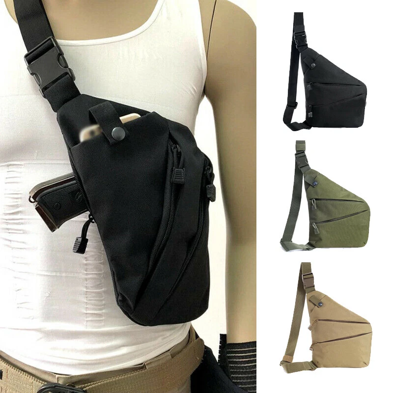 Tactical Military Gun Holster Hunting Shooting Pistol Holder Carrier Chest Bag - Image 1 of 4