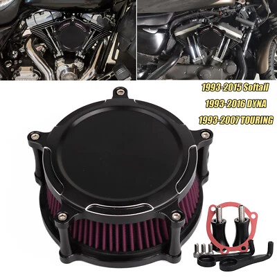 Red Air Cleaner Intake Filter For Harley Heritage Softail Springer Fat Boy FXSTB - Изображение 1 из 4