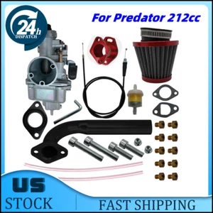 For Predator 212cc GX200 196cc Mikuni Mini Bike Go Kart Carb Carburetor Kit VM22 - Picture 1 of 9