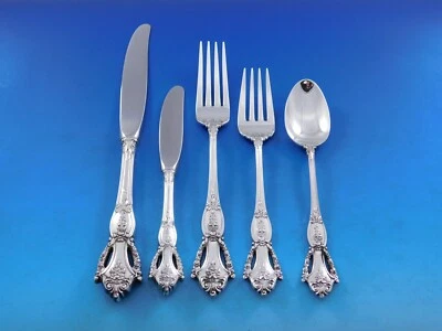 Набор столовых приборов Beauvoir от Tuttle из чистого серебра на 8 персон 40 предметов - Изображение 1 из 4