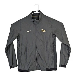 Nike Pitt Panthers Mens Large Grey Full Zip Vented Track Jacket Authentic NCAA - Picture 1 of 5