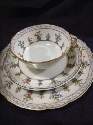 Bernardaud Limoges Chateaubriand Cup Saucer Plate Trio Set - Image 1 of 3