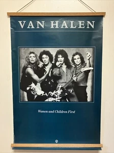 Original 1980 Van Halen Women and Children First Promo Poster 23”x35” VG Cond WB - Picture 1 of 7