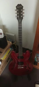 Epiphone 2014 gloss red custom shop limited edition dot studio 335 - Picture 1 of 2