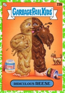 2021 GARBAGE PAIL KIDS GPK FOOD FIGHT BOOGER GREEN PARALLEL RIDICULOUS REESE 23b
