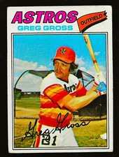 1977 Topps #614 Greg Gross Houston Astros - Nice Card   65CENTS Shipping