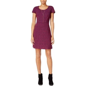 Vestido informal Maison Jules para mujer estampado cereza ciruela manga corta calce y acampanado L - Imagen 1 de 4