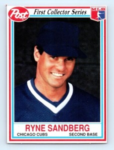 1990 Post Cereal Ryne Sandberg Chicago Cubs #9