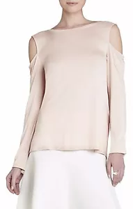 NEW BCBG BARE PINK JINELLE OPEN BACK COLD SHOULDER TOP NJR1S021/S385A SIZE S - Picture 1 of 2