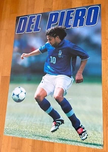 Vintage DEL PIERO poster 1999 PYRAMID England NEW as found 86cmX61cm FOOTBALL - Picture 1 of 3