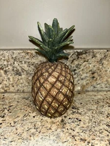 RARE DAVID HARDEN Pineapple Figurine Collectible 6” Signed-damaged - Picture 1 of 12