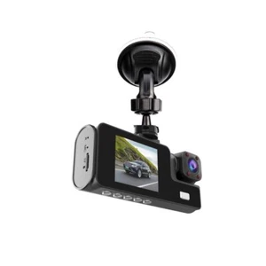 Car Dual Lens Dash Cam HD 1080P Front/Rear/Inside Video Recorder Camera G-Sensor - Picture 1 of 15