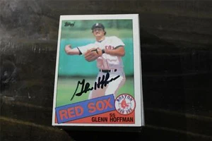 TARJETA AUTOGRAFIADA DE GLENN HOFFMAN BOSTON RED SOX - Imagen 1 de 1
