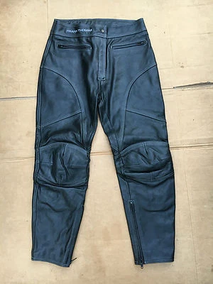 FRANK THOMAS Ladies Leather Motorbike Trousers Ladies UK 14 (32" Waist) B31 - Image 1 of 4