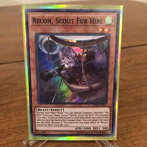 Yugioh DASA-EN015 Recon Scout Fur Hire Super Rare Holo Foil Card TCG Konami LP - Picture 1 of 12