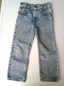 Vintage 80s 90s Little Levi’s Sz 5 Jeans Orange Tab Blue Jeans USA 119-0209 - Picture 1 of 9