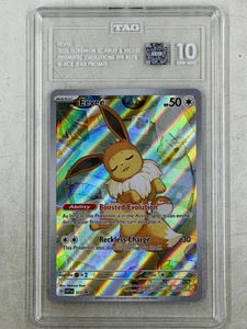 Pokemon Eevee #173 Prismatic Evolutions ETB SV Black Star Promo ETIQUETA 10 - Imagen 1 de 2