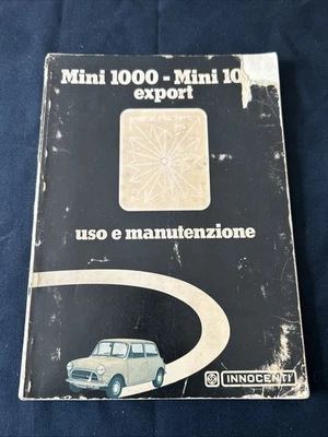 Libretto Uso e Manutenzione INNOCENTI MINI 1000 - MINI 1001 Export - Immagine 1 di 4