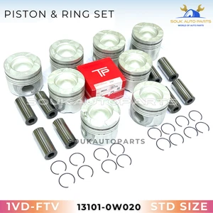 13101-0W020 PISTON & RING SET 1VD-FTV 86mm For LAND CRUISER LX450D 4.5Ltr - Picture 1 of 15