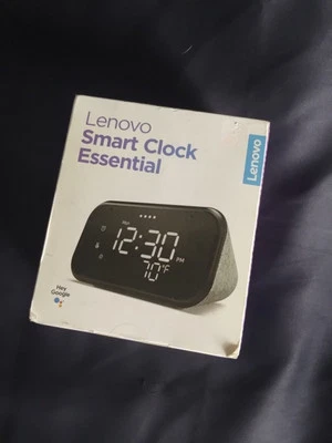 Lenovo Smart Clock Essential With Google Assistant | Hemp Grey - Wifi Connecting - Image 1 of 2