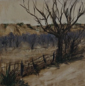 Texas Ranch Art Original Oil Painting Impressionism Landscape Hilton McLaurin - Picture 1 of 1