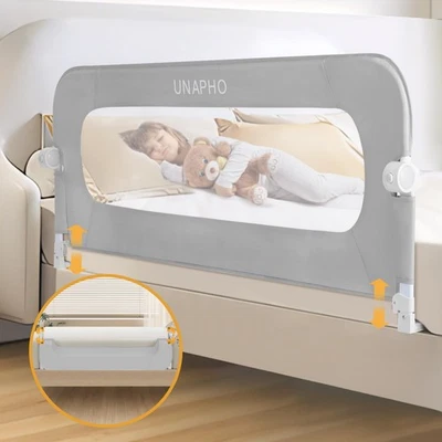 Riel de cama para niños pequeños, protector de rieles de cama oscilante para niños dobles, completos, queen, kin... Foto 1 de 4