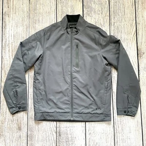 Oakley Herren Medium Jacke durchgehender Reißverschluss grau Reißverschluss Rennen Laufen Polyester Taschen - Bild 1 von 9